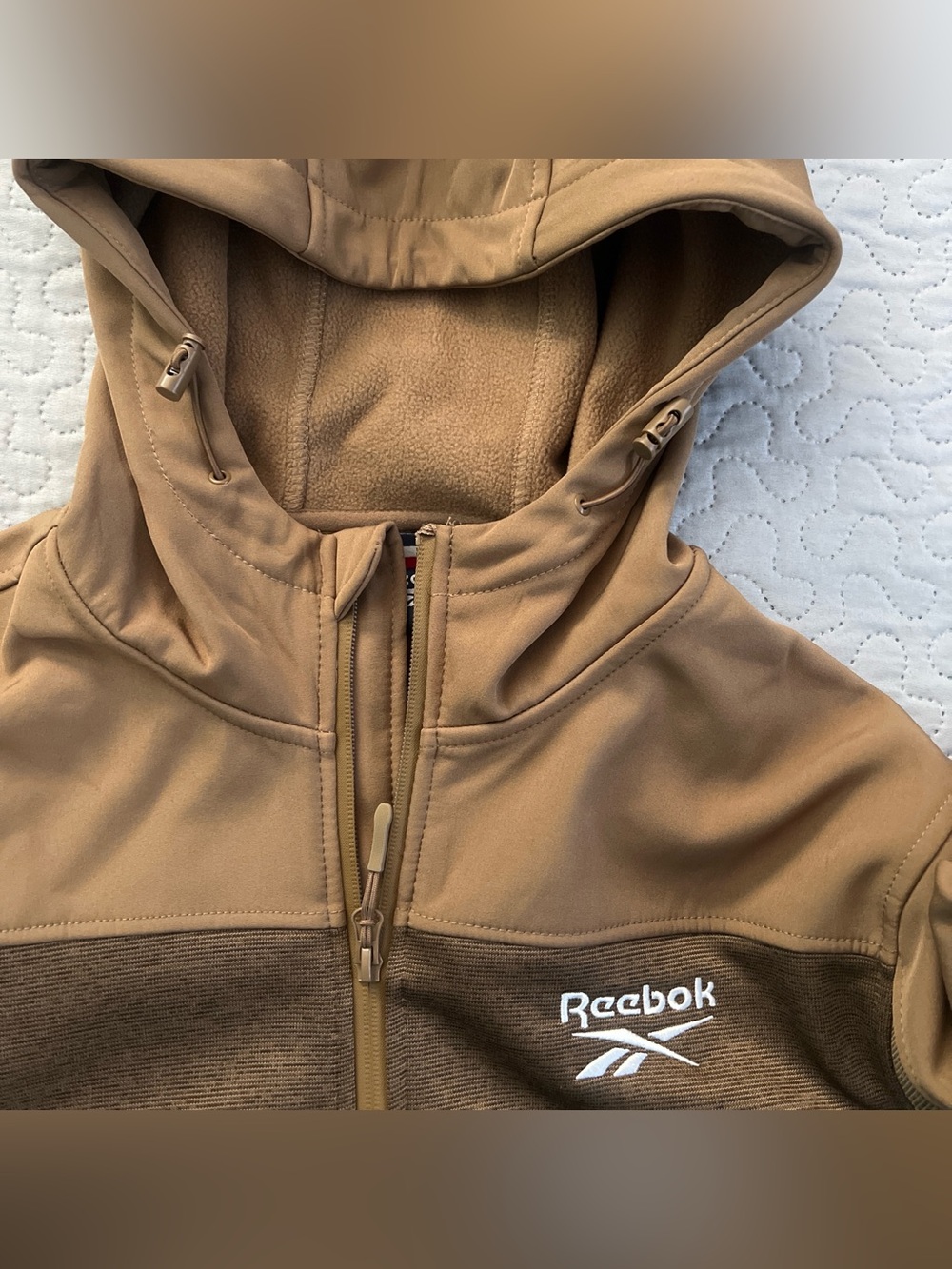 Reebok softball Full‑Zip Hoodie Sweater Jacket Coat sweatshirt medium zip up - Picture 2 of 5